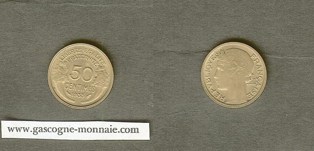 50 centimes Morlon 1933 AU